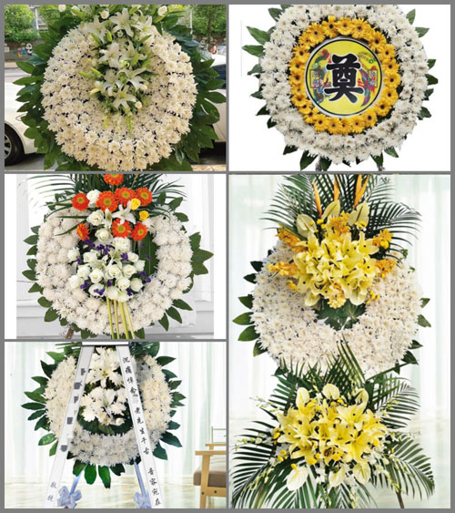安徽芜湖市三山区峨桥镇桂港村花圈速递